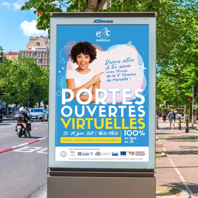création affiche E2C marseille création affiche E2C marseille