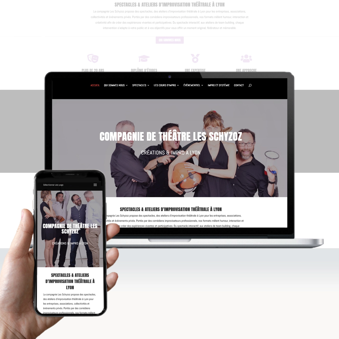 création site web theatre